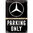 Mercedes-Benz Parking Only kilpi 20cm x 30cm