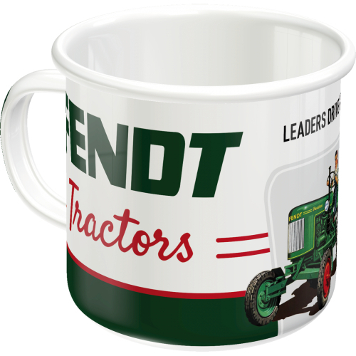 Enamel mug Fendt Tractors