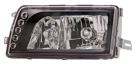W126 Dark crystal headlights
