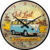 Wall clock VW Bulli Let's get lost