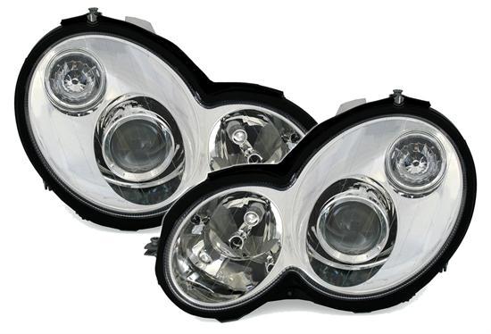 M-B C203 Sport-coupe bright projector lights