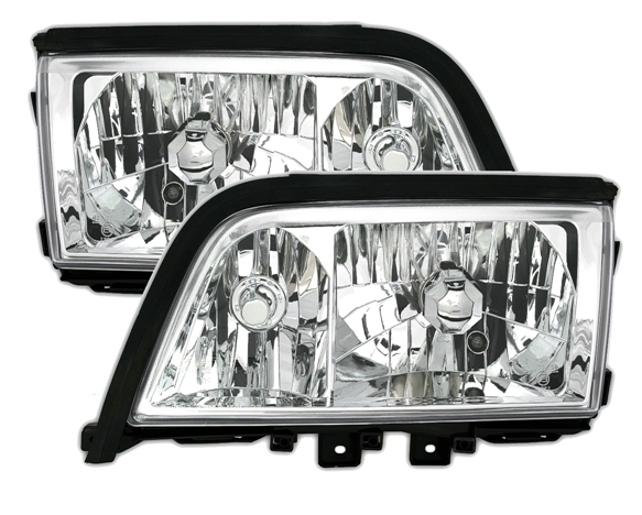 M-B W202 Crystal front lights