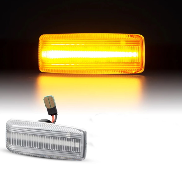 M-B W124/W201 Led-sivuvilkut (kirkas)