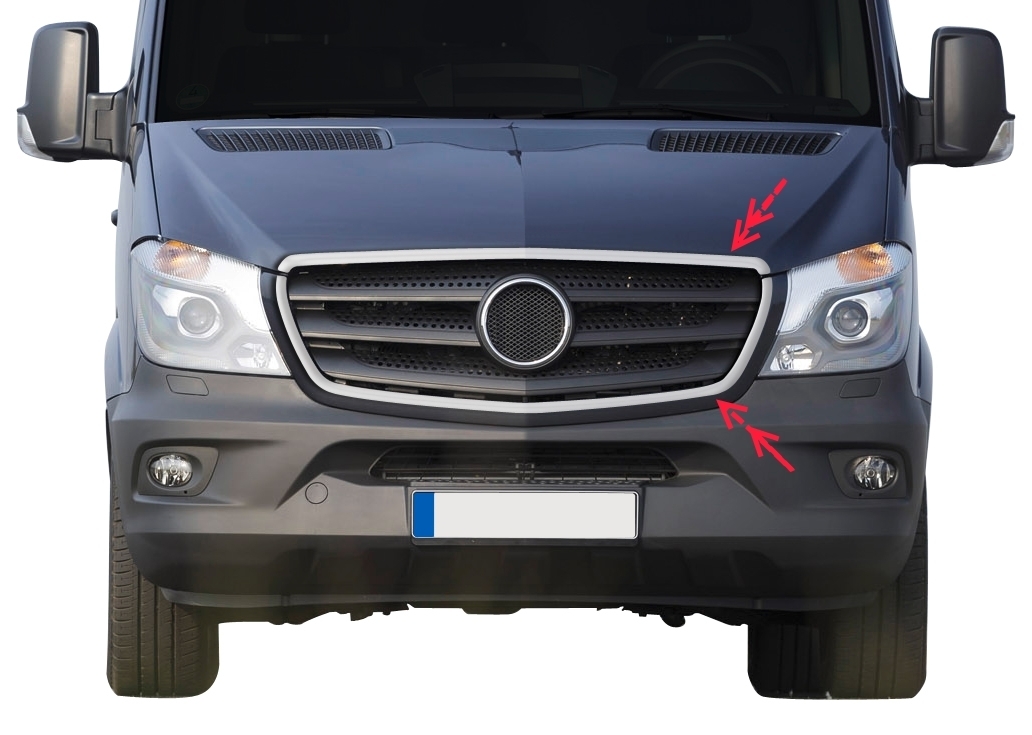 M-B Facelift Sprinter W906 Front grille trim