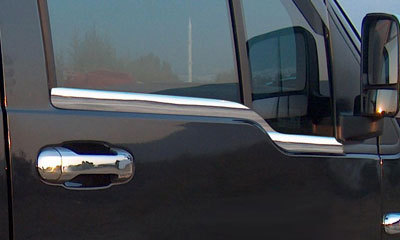 Ford Transit Side windows stainless trim