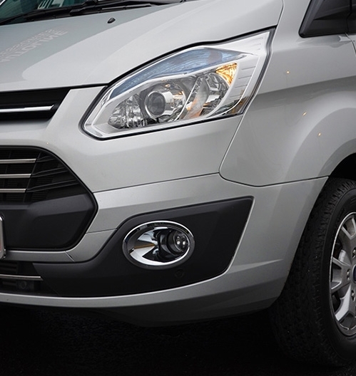 Ford Transit Custom Fog lights chrome frame