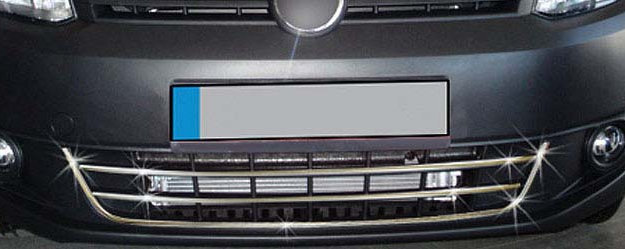 VW Caddy Trendline Chrome trims for front bumber