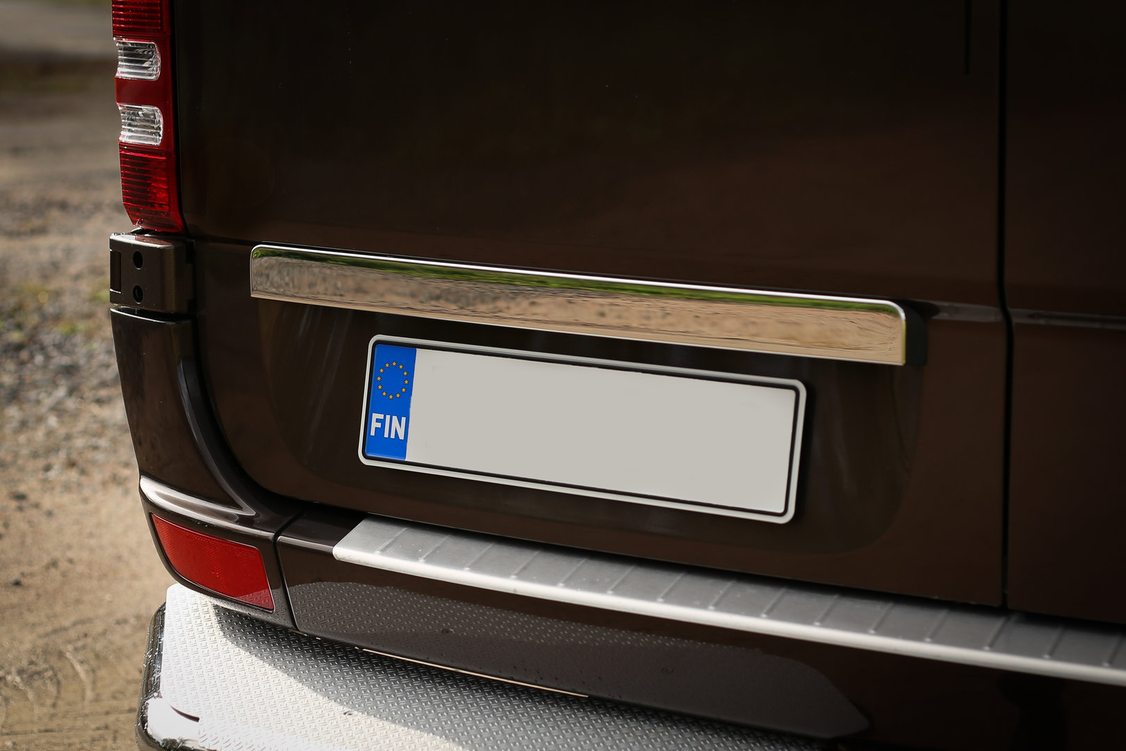 VW Crafter Above licence plate cover