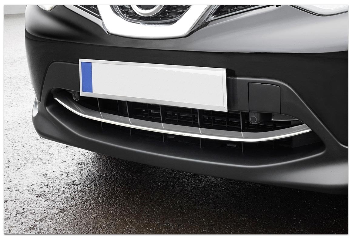 Nissan Qashqai Front bumber stainless trim 2014-2017