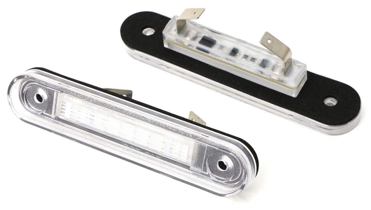 M-B W124 Led license plate lights for sedan