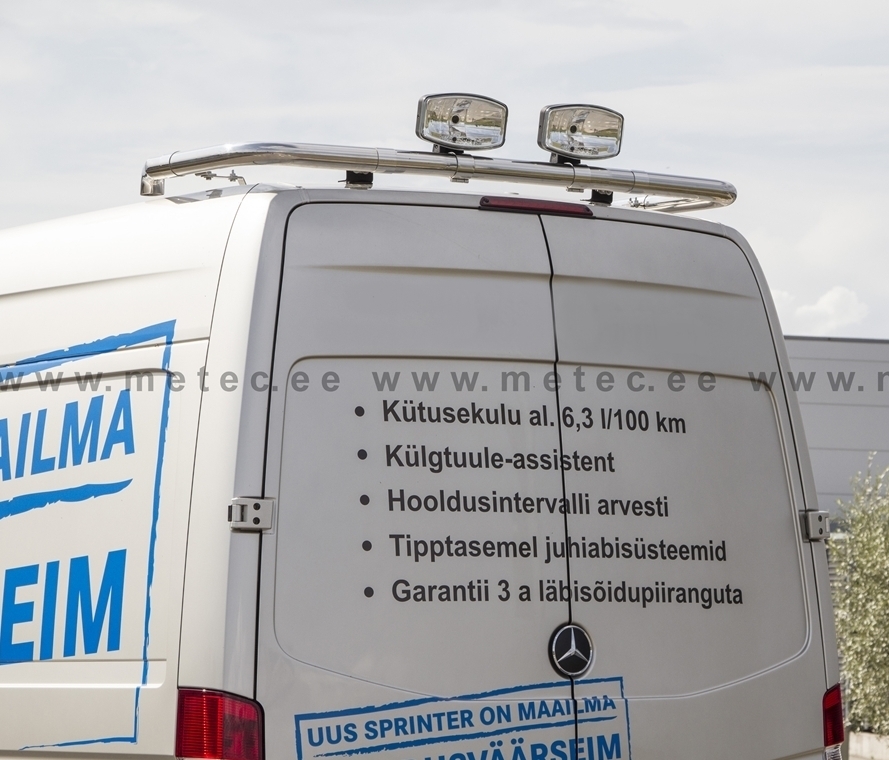 VW Crafter Light bar to rear roof