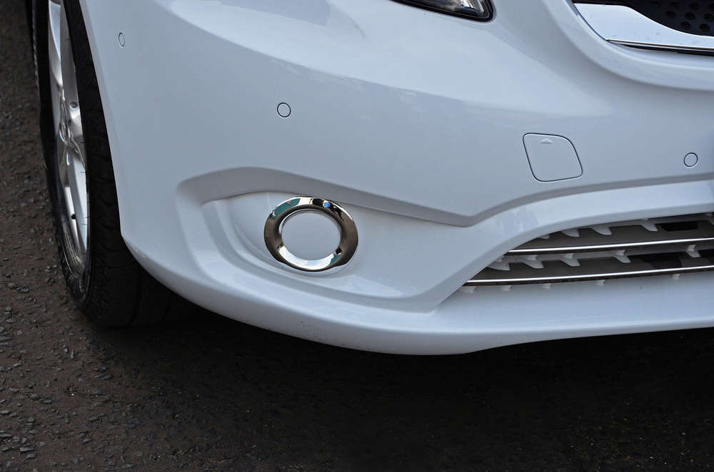 fit 2014-2018 Mercedes-Benz Vito W447 ABS Chrome Rear fog lamp Cover Trim Decor 