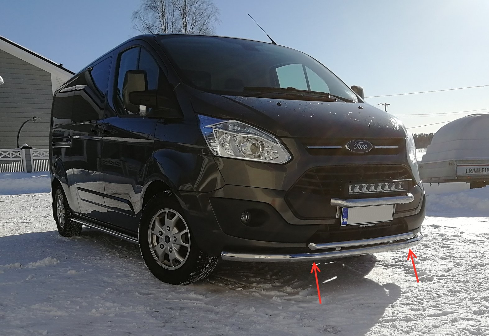 Ford transit top custom front bar