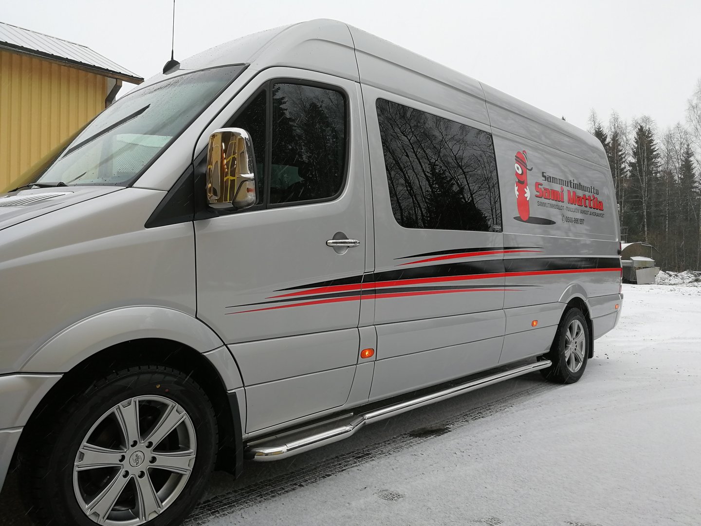 VW Crafter Style Side steps (long for passenger)