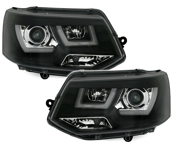 VW Transporter T5 GP Light Tube dark front lights
