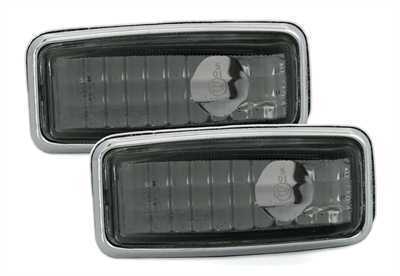 M-B W124 Dark side indicators with chrome frame