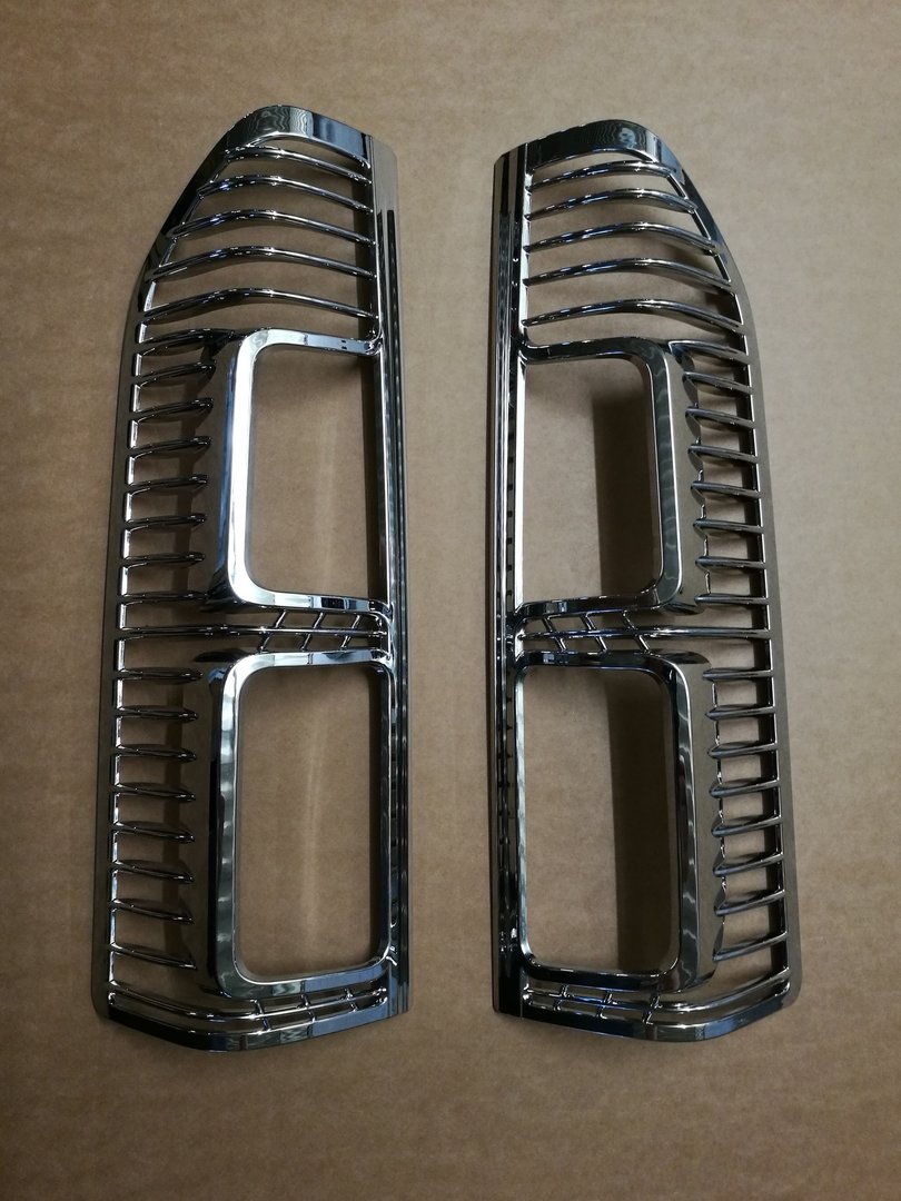 Chrome ABS plastic mirror covers, trim RENAULT TRAFIC, OPEL VIVARO