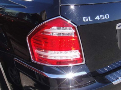 M-B X164 GL Rear lights chrome frames