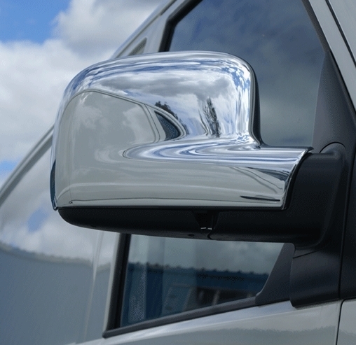 VW Transporter T5 Mirror covers (Stainless steel)