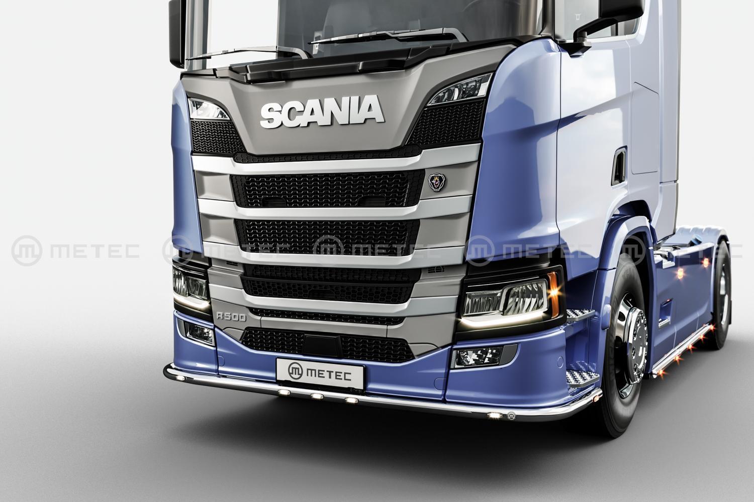 Scania R 2017-> LED-Etupuskurin suojarauta (korkeapuskuri)