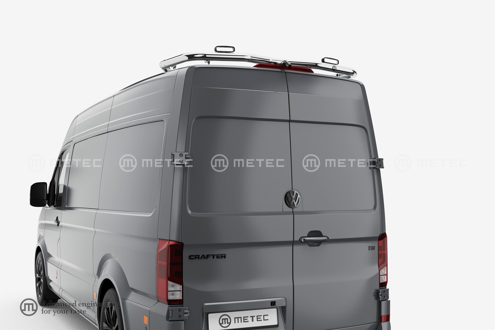 VW Crafter 2017-> Light rail to back of the roof