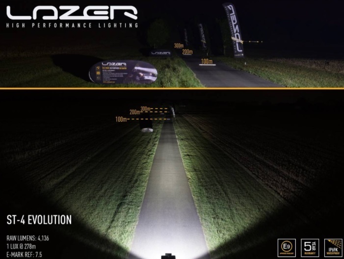 Lazer ST-4 Evolution led-lisäkaukovalo