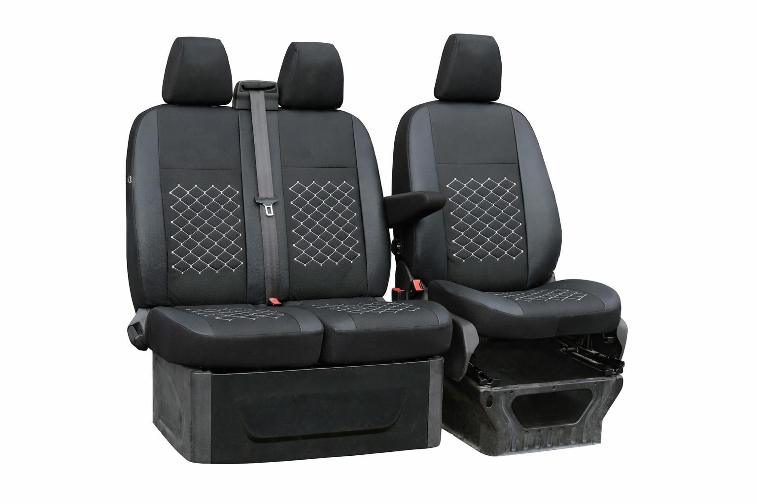 Ford Transit Custom Istuinsuojat 2 + 1 etupenkit (Motive)