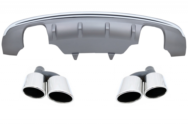 Audi Q5 Rear diffuser with muffler tips 2013-2016