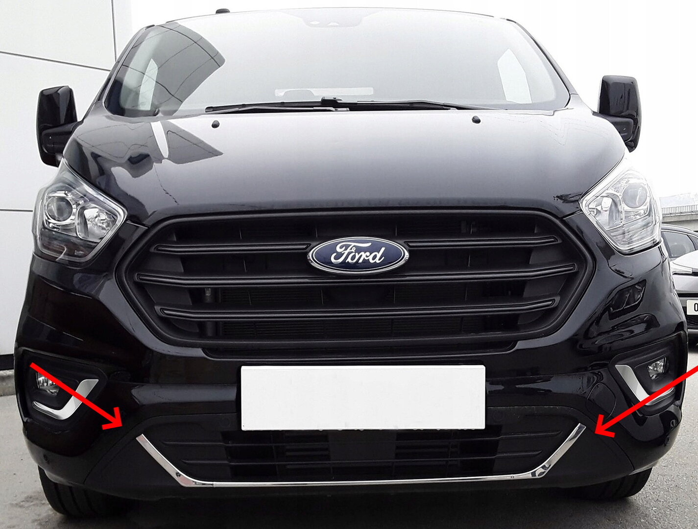 Ford Transit Custom Front bumber chrome set