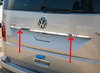 VW Transporter T6 Chrome trim above a register plate
