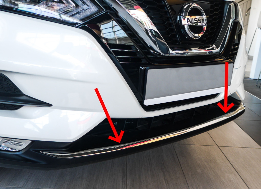 Nissan Qashqai front bumper streamer 2018->