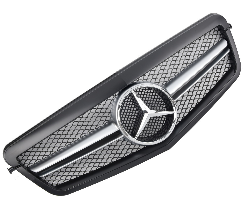 M-B W212 AMG-Look sport-grille 2009-2013 matte black frame