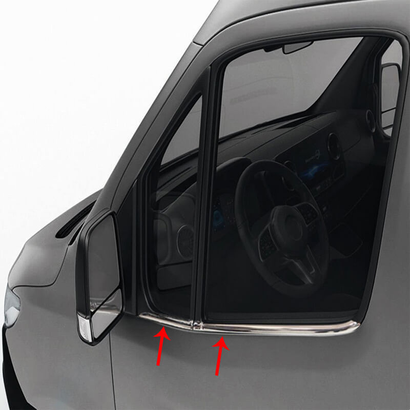 M-B Sprinter W907 Side windows chrome trims