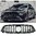 M-B W213 Black GT-R Look sport-grille 2021-> (AMG-Line)