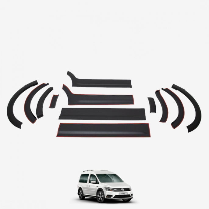 VW Caddy Lokasuojan muovikaaret ja helmamuovit 2015-2020