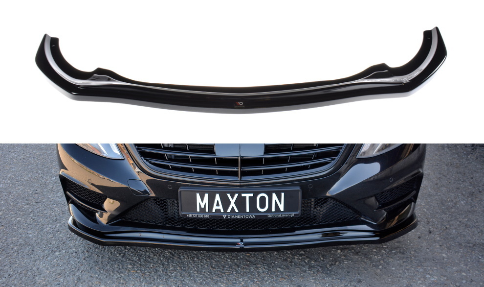 M-B W222 Maxton etuspoileri AMG-Line puskuriin