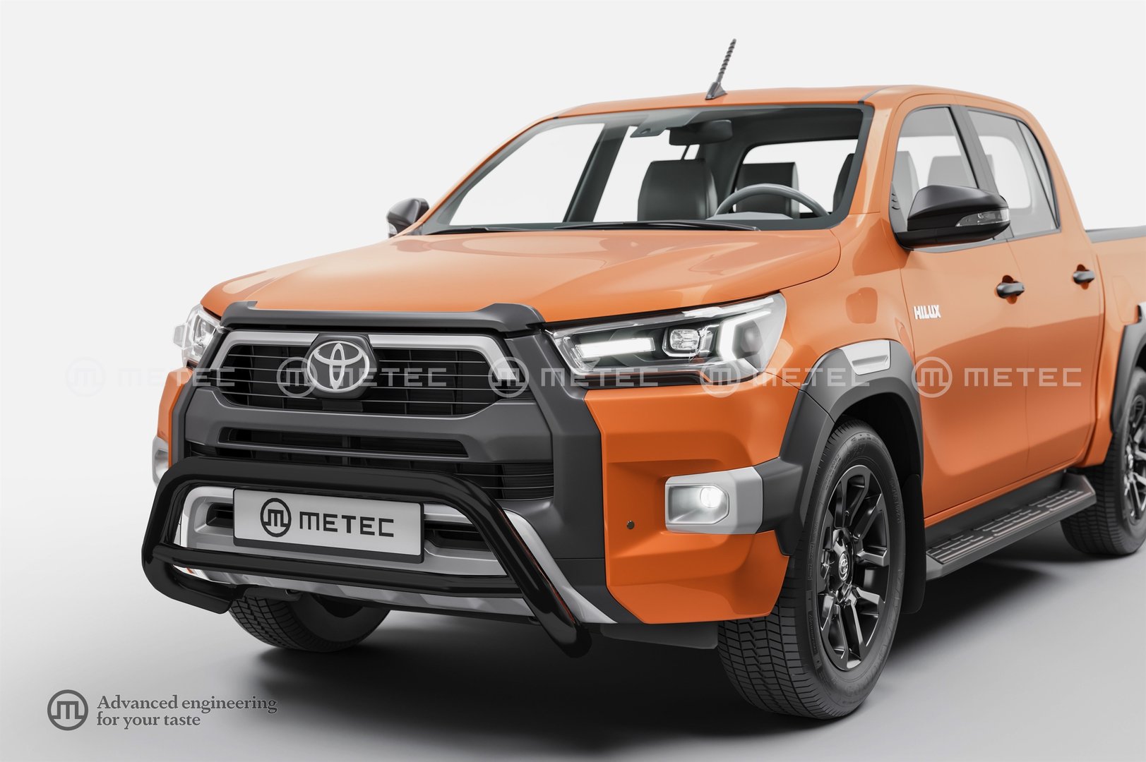 Toyota Hilux Musta EU-Valorauta 2021-> (Metec)