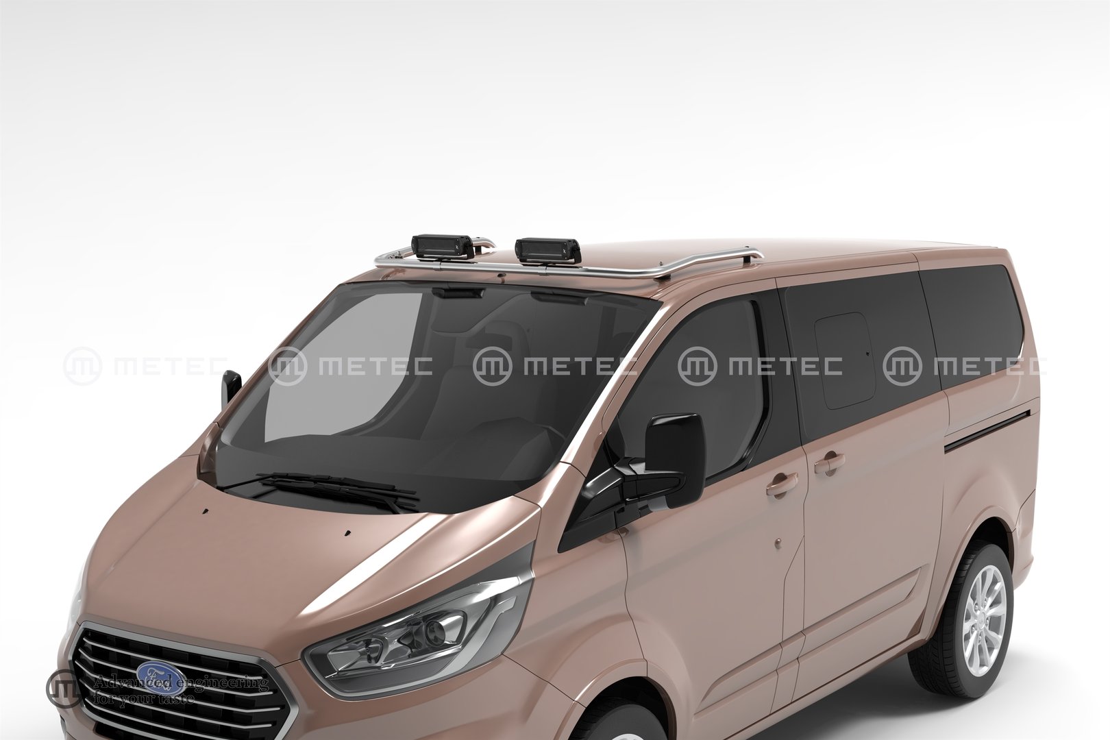 Ford Transit Custom light rail to front roof