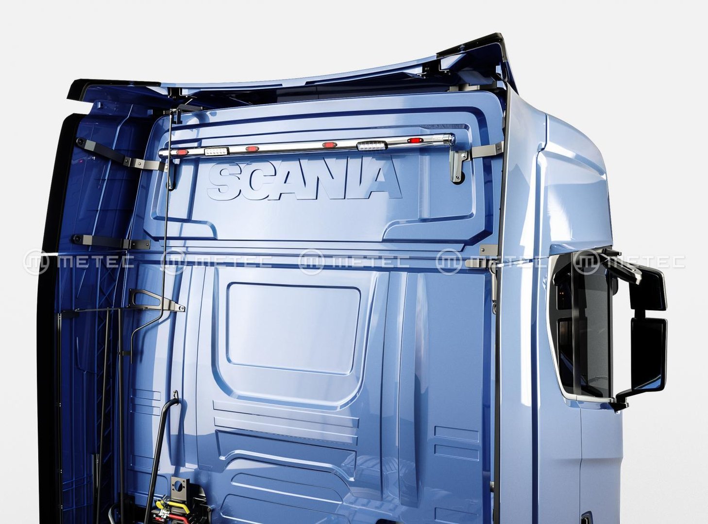 Scania R 2017-> Varusteputki työ- ja äärivaloilla