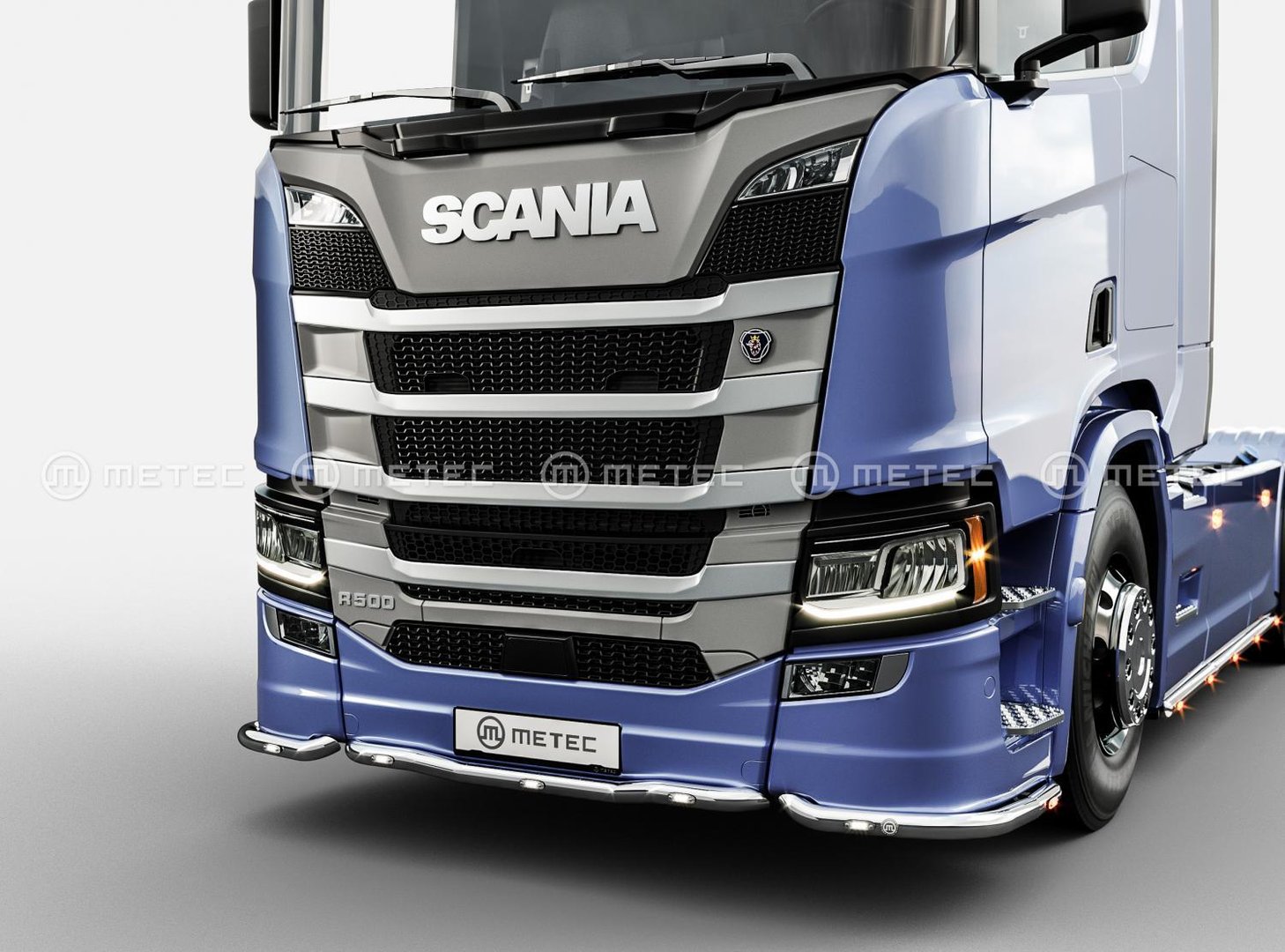 Scania R 2017-> LED-Etupuskurin suojaraudat (K-Liner)