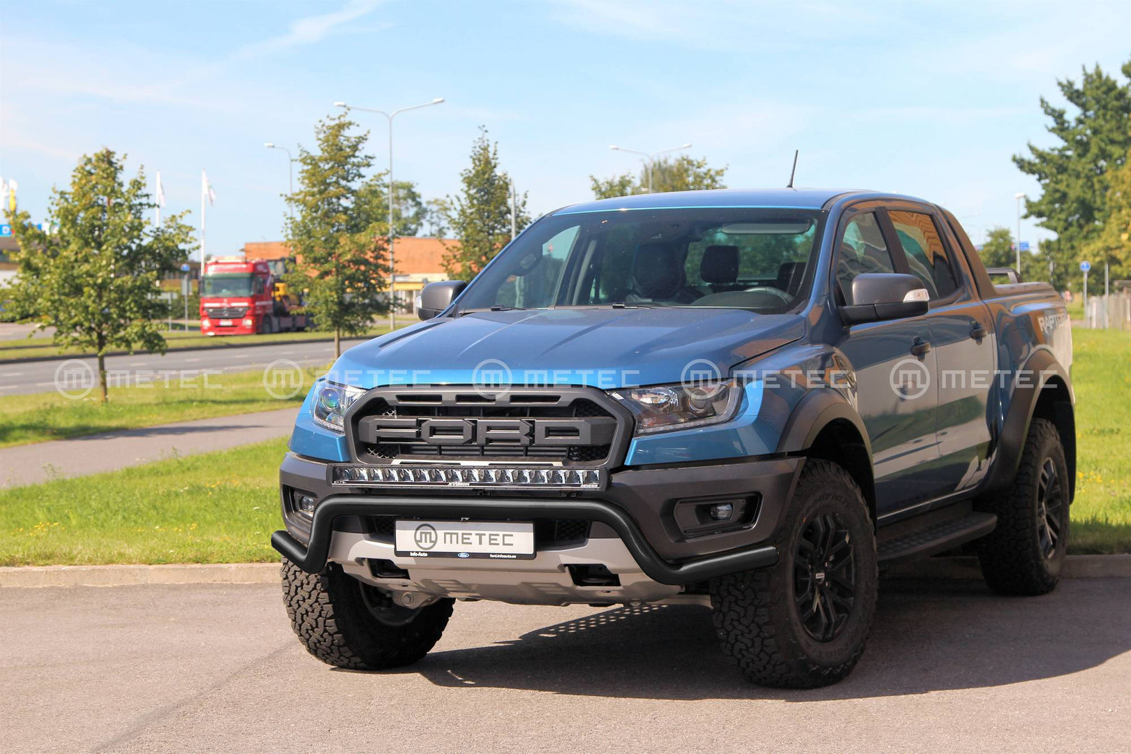Ford Ranger Raptor Musta etupuskurin suojarauta 2019-2023