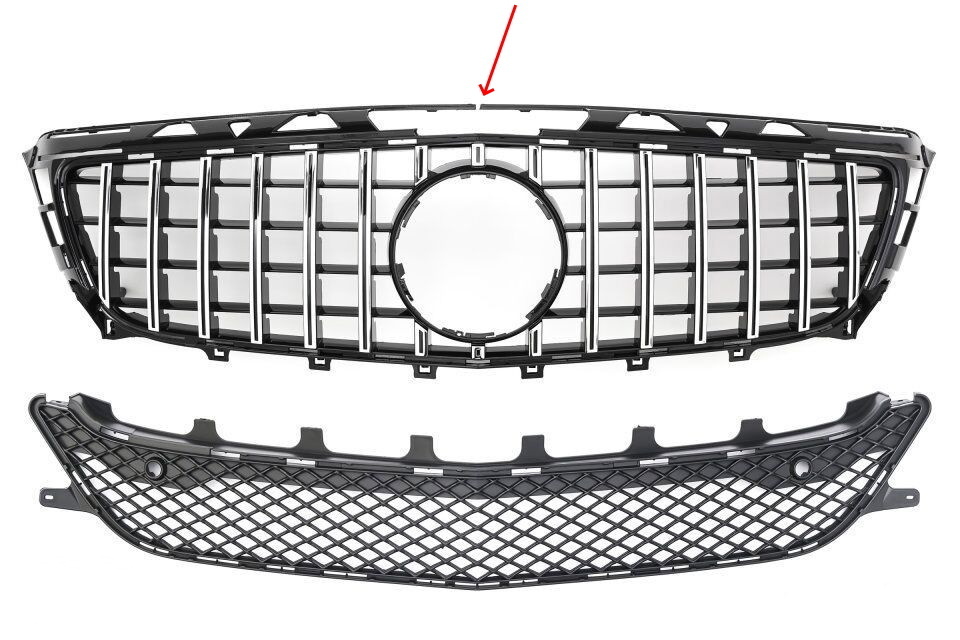 M-B C218 CLS GT-R grille for standard bumper 2011-2014