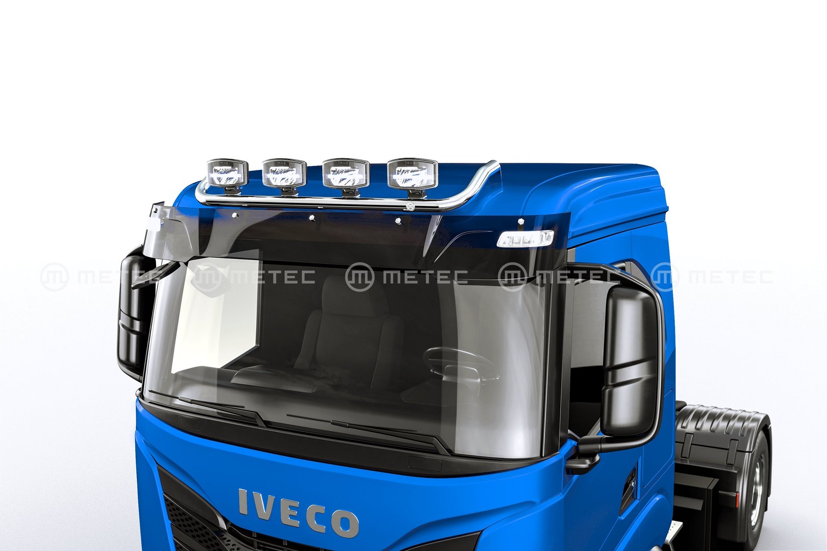 Iveco S-Way light rail to roof (low cabin)