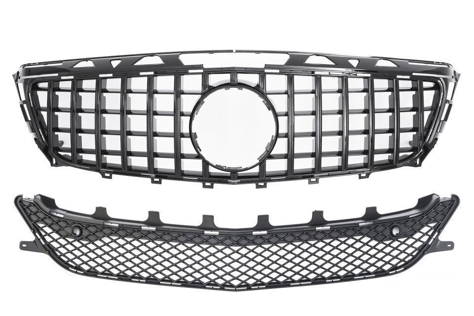 M-B C218 CLS Black GT-R grille for standard bumper 2011-2014