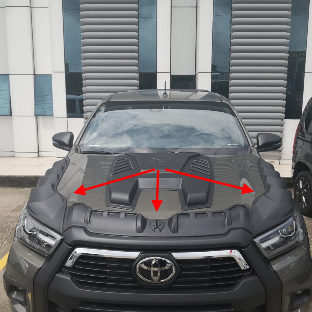 Toyota Hilux Konepellin tuuliohjain Dragon 2021->