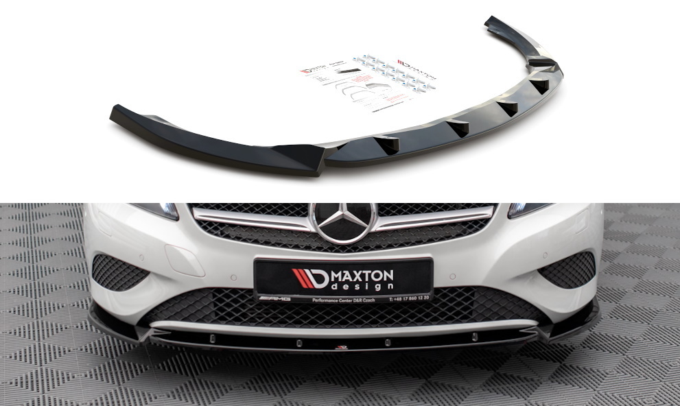 M-B A W176 Front spoiler for standard bumper 2012-2015