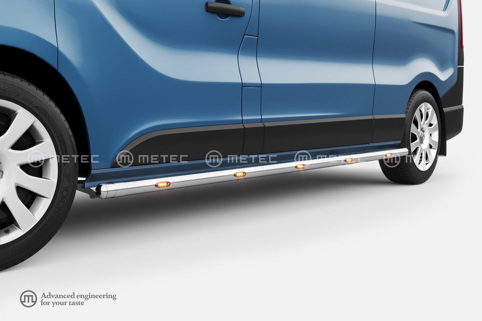 Nissan Primastar LED-Side bars 2022- (Metec)