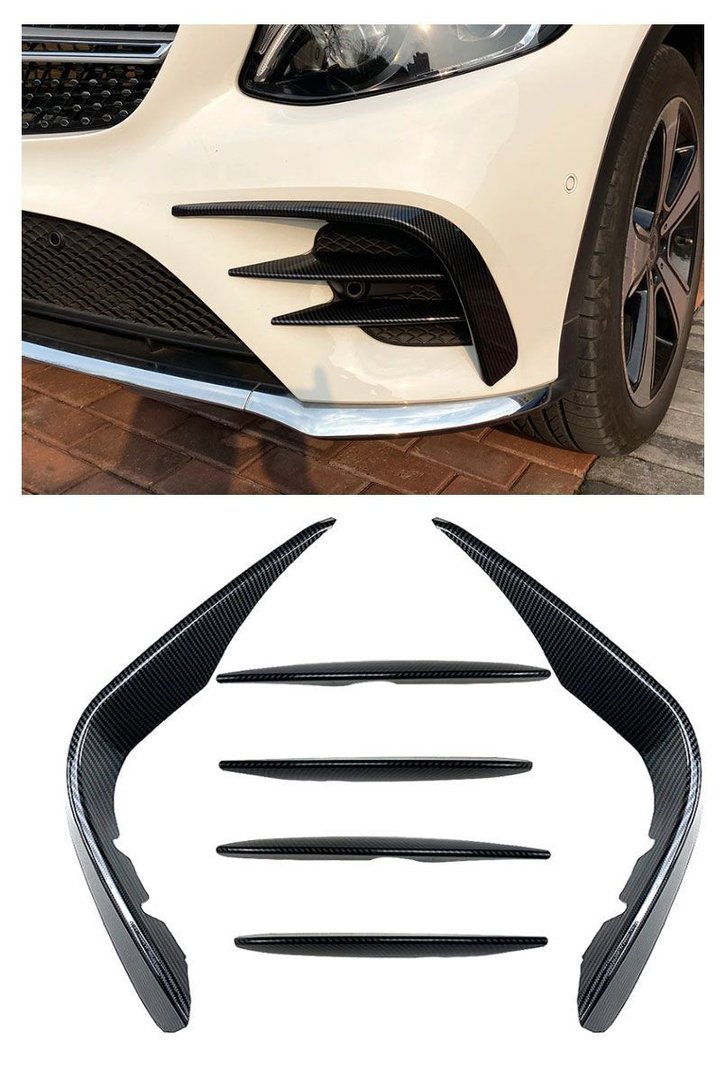 M-B GLC X253 AMG-line front bumper air guides (carbon)