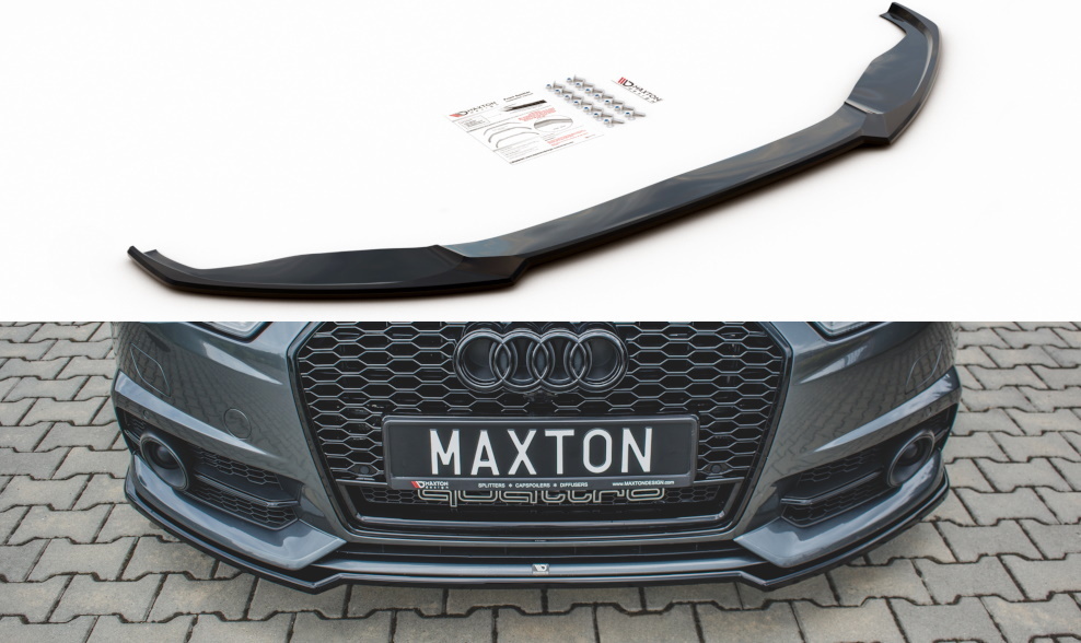 Audi A6 C7 FL Maxton etuspoileri 2014-2017 S-line