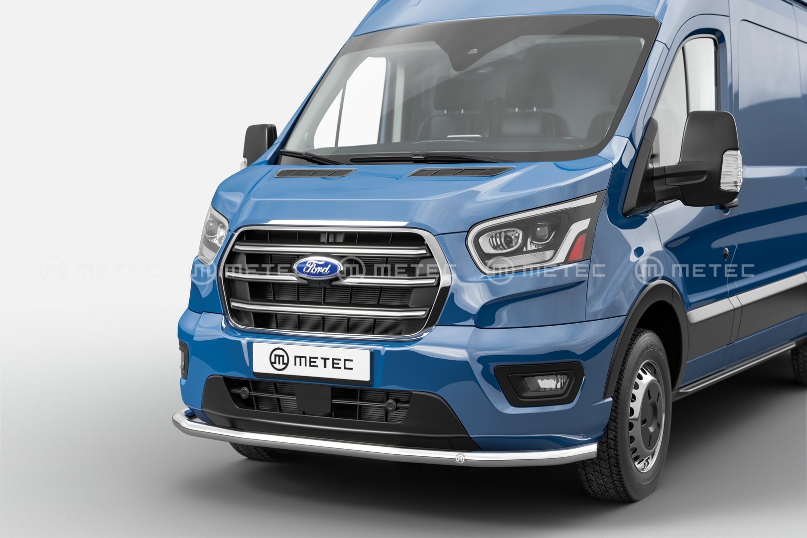 Ford Transit Van Musta etupuskurin suojarauta 2020->